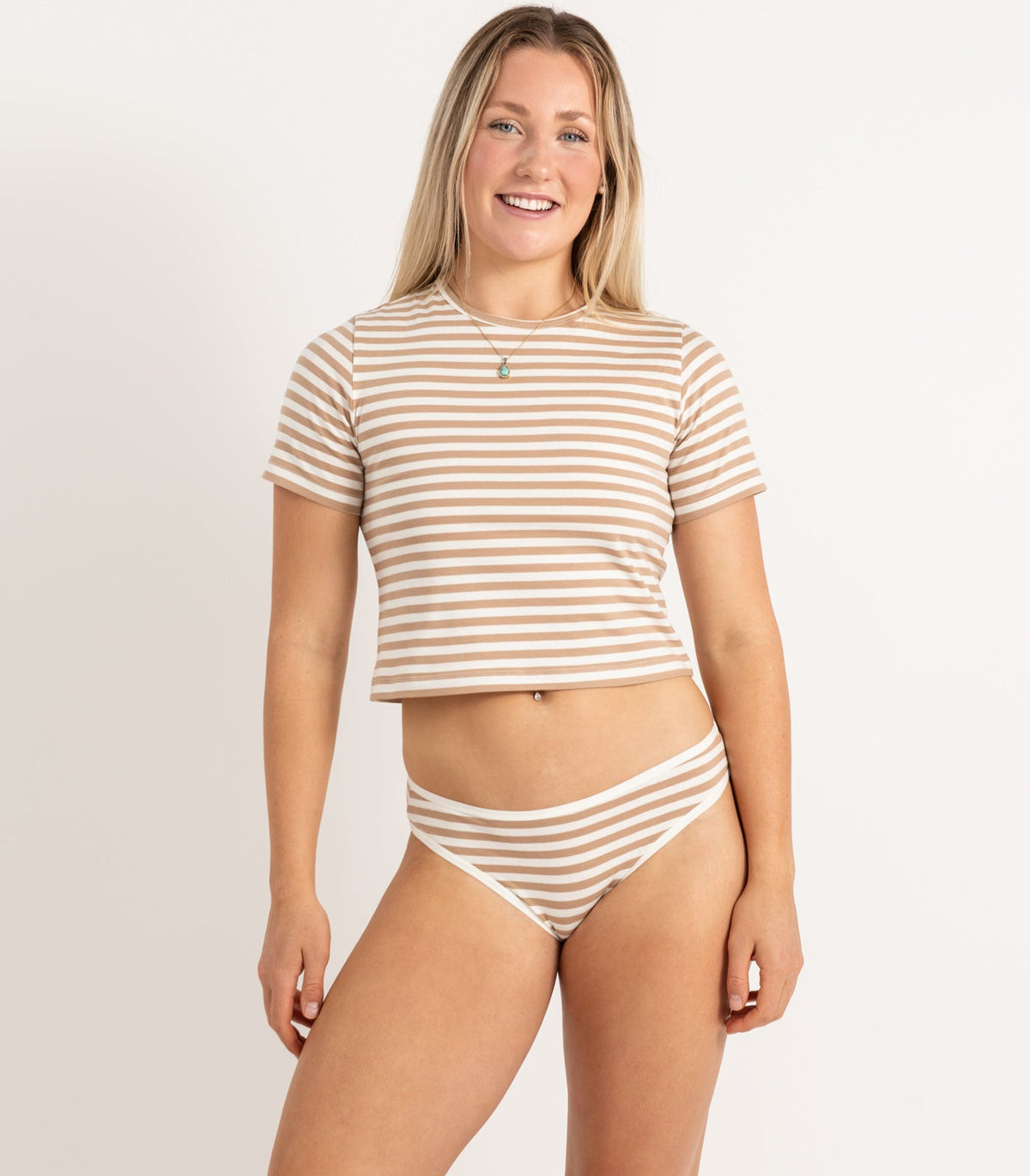 Organic Cotton Bikini - Stripe (2 Pack)